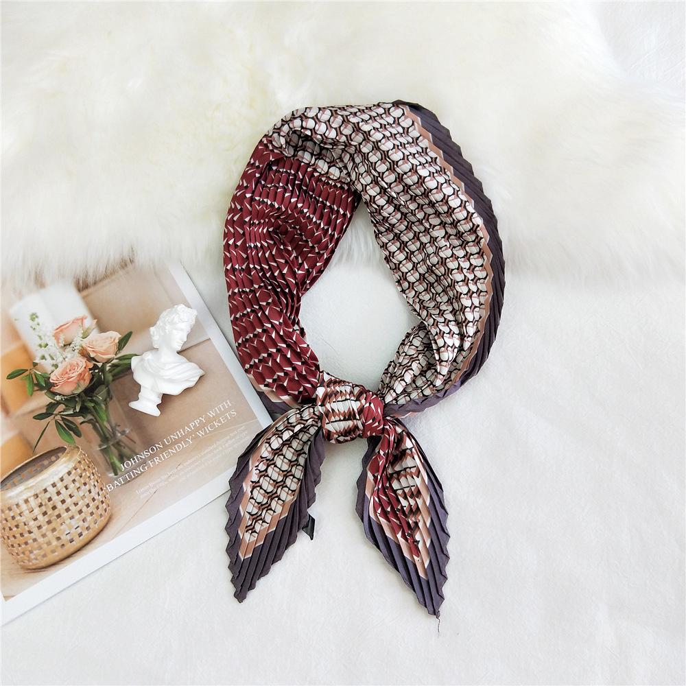 Fashion Decoration Scarf Hairband Tie Hair 70 Small Square Scarf Silk Scarf Women'S Spring And Autumn Versatile Small Scarf Professional Scarf