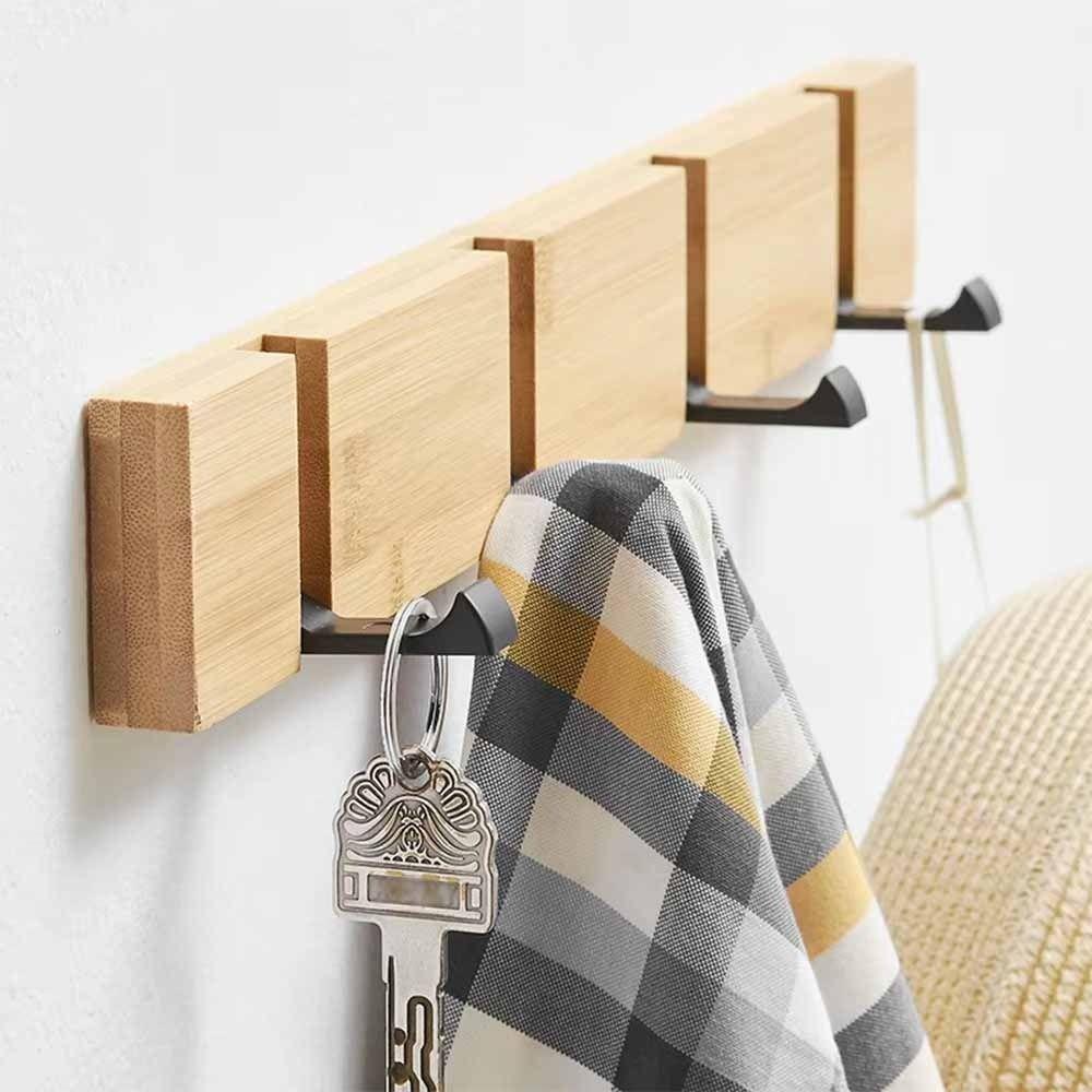 3/4/5 Hooks Door Back Hook Rack Creative Towel Rack Removable Sundries Storage Holder  Household
