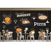 3D Pizza Essen Tapete Snack Bar Industrie Dekor Wandbild Fast Food Restaurant Pizza Tapete
