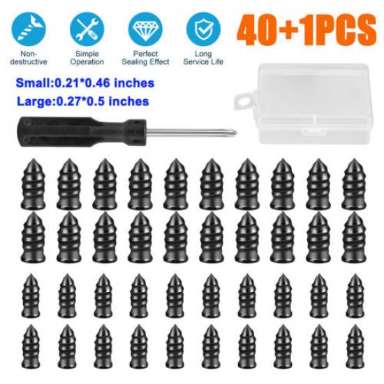 Tire Repair Kits DIY Flat Tire Repair Car Truck Motorcycle Home Plug Patch Screw 20*Small + 20*Large Nails