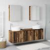 Bathroom Cabinet Set 5 pcs Reclaimed Wood Effect Particleboard