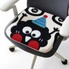 Plush Memory Foam Cartoon Chair Cushion for Office & Dining - Thickened Student Seat for Autumn & Winter.