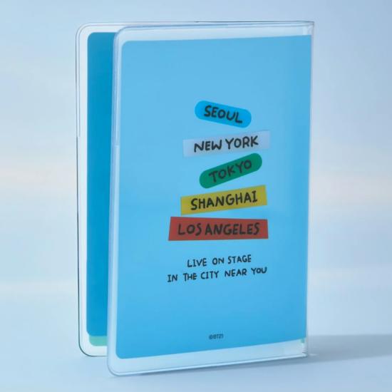 BT21 TRAVESÍA MUNDIAL Accesorios de Viaje Estuche para Pasaporte / Etiqueta para Equipaje / cinturón de transporte Productos Oficiales BT21
