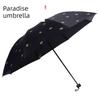 Paradise Umbrella Sun Protection Student Black Coating Uv Protection Umbrella Dual-Use Umbrella Sunshade Umbrella Cute Simple Fresh Style