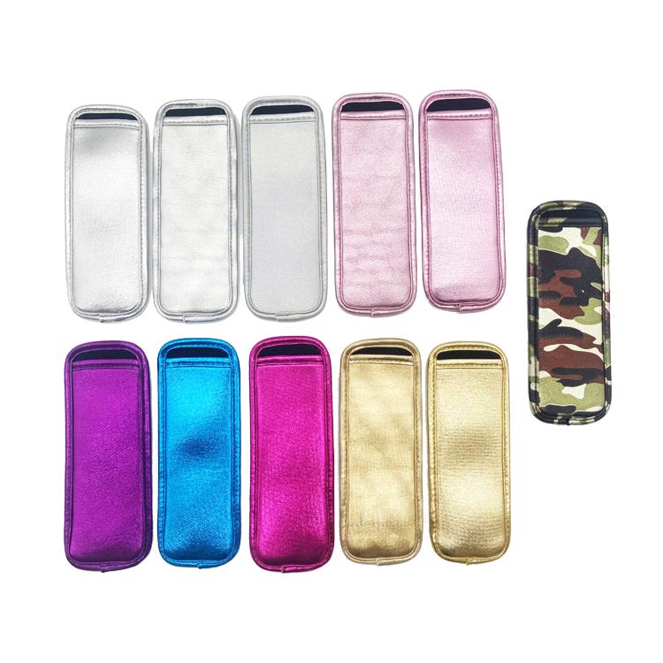 Nieuwe Collectie Herbruikbare Glitter Neopreen Freezie IJsjeshoesjes IJsjeshouders