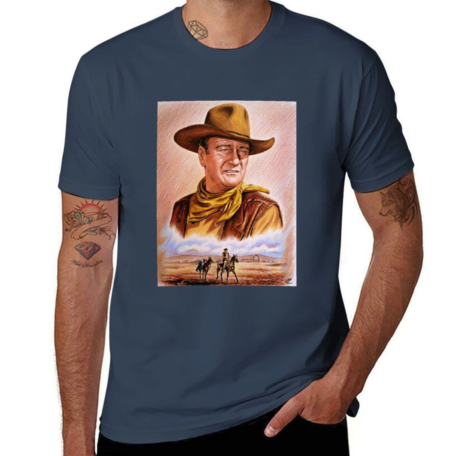 JohnWayne TShirt Lightweight Basic Short Sleeve Shirt S