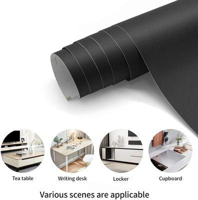 PVC Selbstklebende Tapeten Vinyl Schwarz Weiß Die 3D Aufkleber für Wohnzimmer Möbel Wand Küchenschränke Heim Dekorativ