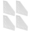 4pcs Reinforcement Plate L Shape Corner Bracket Durable Right Angle Connection Bracket CNC Machine