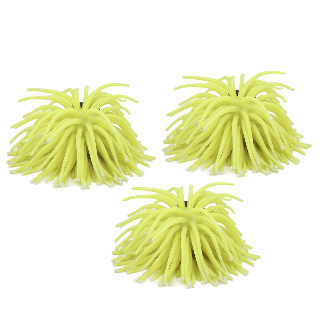 3Pcs Fish Tank Artificial Coral Decoration Simulation Sea Urchin Ball Aquarium Landscaping Ornament