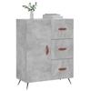 VidaXL Buffet gris béton 69,5x34x90 cm bois d'ingénierie 827888