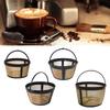 Practical Golden Tone Coffee Filter Durable Coffee Filter Coffee Strainer for 4/6/8/12 Cup Basket Style Coffee Maker