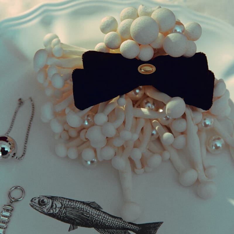 

TATIANA Celina Ribbon Hair pinch pin HB2216 BLACK