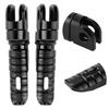 Pair of Front Foot Pegs Aluminum Alloy Pedals Fit for Kawasaki Ninja Z125 PRO Z250 SL Z400 Z900