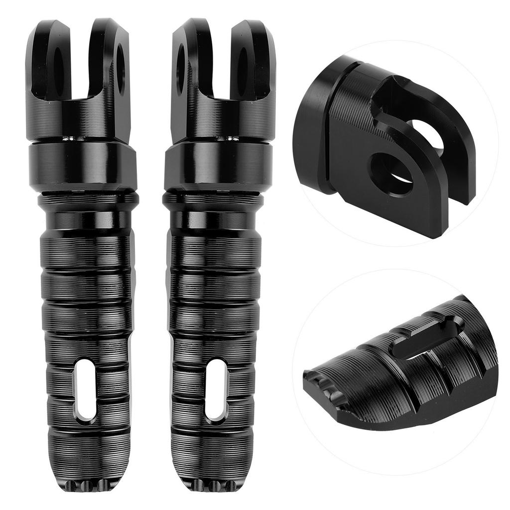 Pair of Front Foot Pegs Aluminum Alloy Pedals Fit for Kawasaki Ninja Z125 PRO Z250 SL Z400 Z900