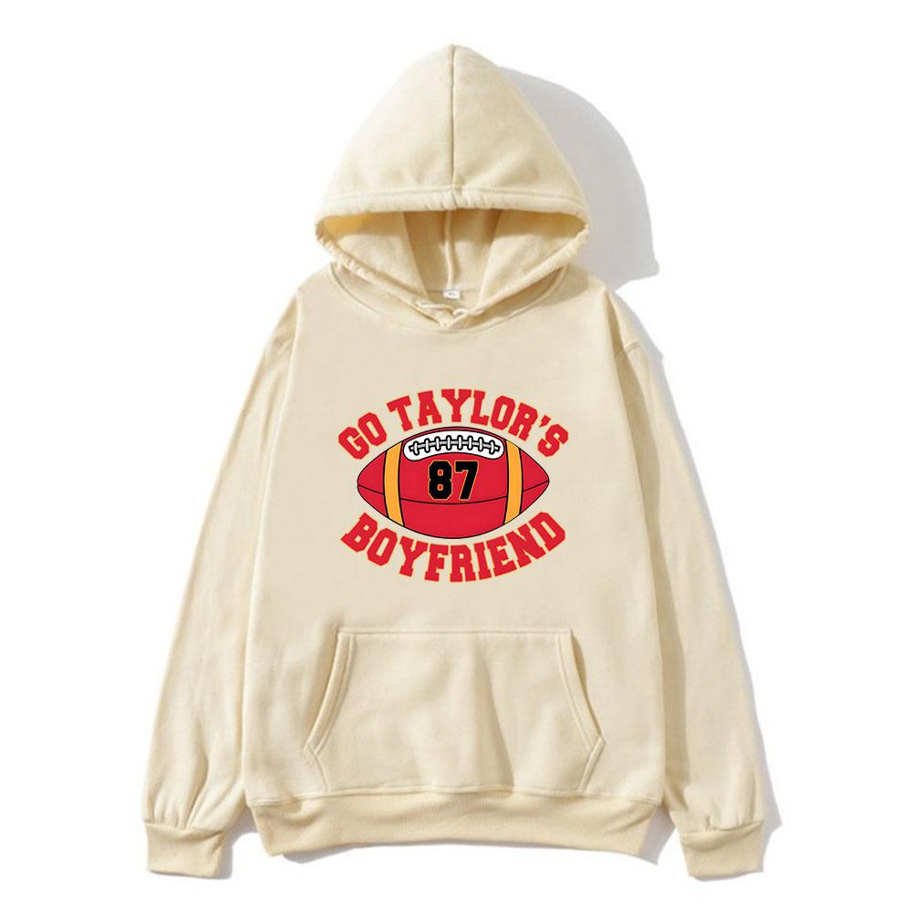 Go Taylor's Boyfriend Hoodie Comfortable with Hooded Sweatshirt for Autumn Winter Clothes Ropa Hombre 87 Football Hoody