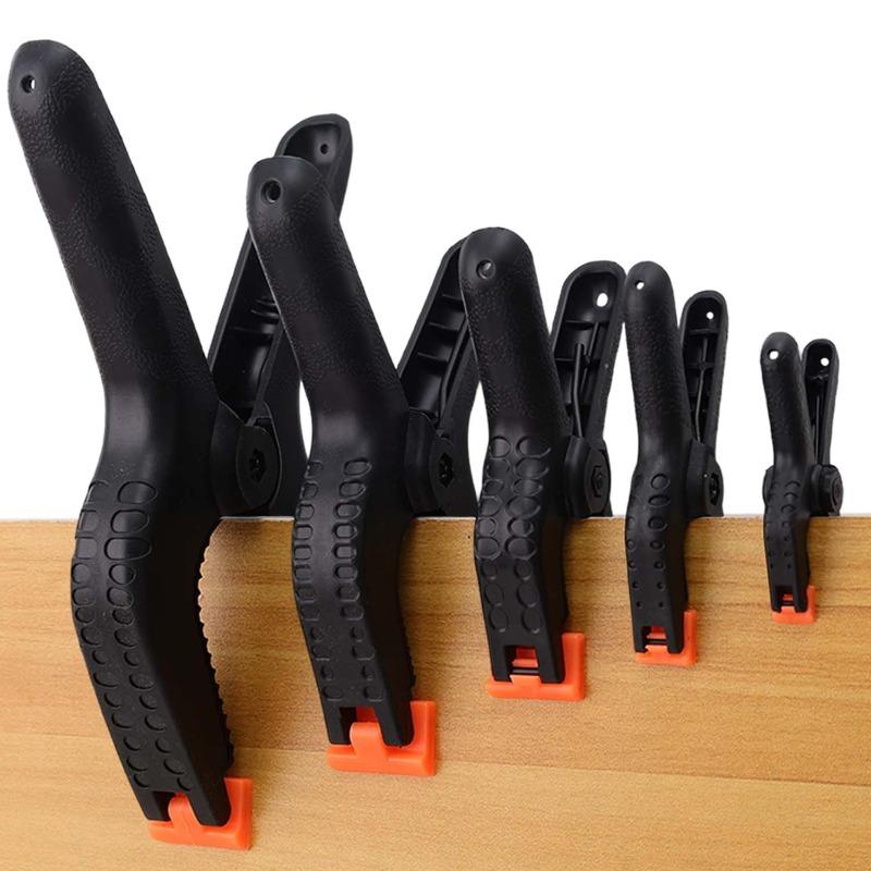 10/1PCS Adjustable Plastic Spring Clamps Heavy Duty Hanging Clips Strong Backdrops Clamps For Woodworking DIY Crafts Drying Clip