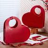 Red Heart Shaped Gift Box Romantic Wedding Candies Packaging Box  For Girlfriend Gift