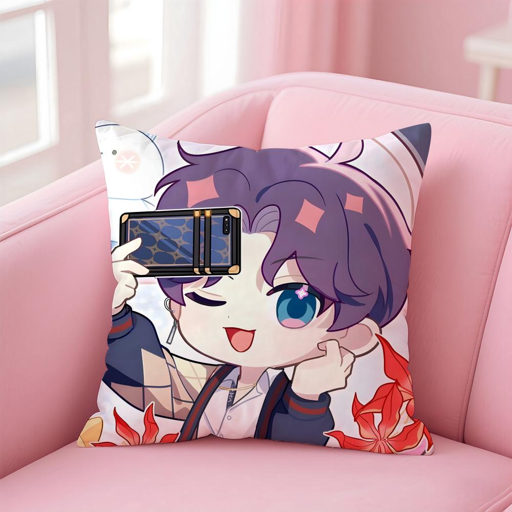 game L-Love and Deepspace Cushion Cover Comfortable Reversible Pillow Cover Ideal for Car Sofa Bedroom & Beyond