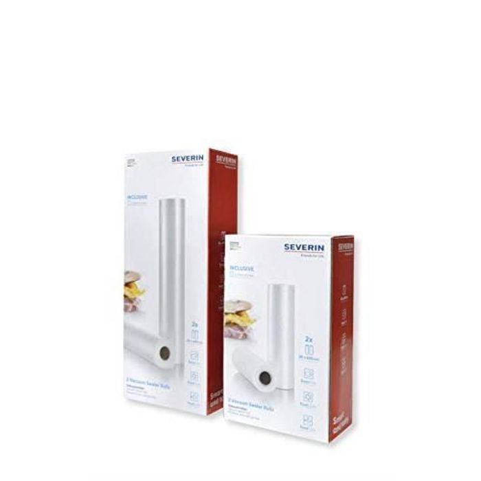 Severin Ensemble de 2 Rouleaux de Film Plastique Transparent pour Mise sous Vide 30 X 60 Cm, ZB 3617 3617-000