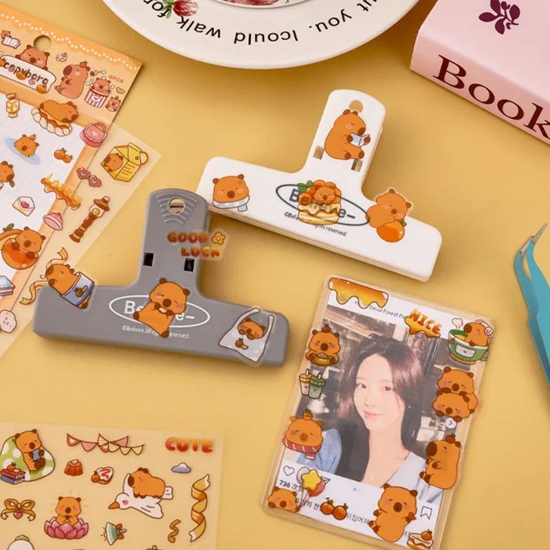 6 Stück Kawaii Capybara Aufkleber Cartoon Aufkleber Handkonto Album Tagebuch Dekoration Aufkleber Ästhetische Schreibwaren Geschenke