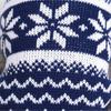 Pet Knitted Sweater Christmas Puppy Clothes 3Pcs Blue Winter
