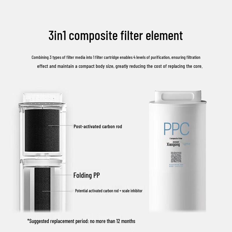 Xiaomi H-Serie 3-in-1 Verbundwasserfilter