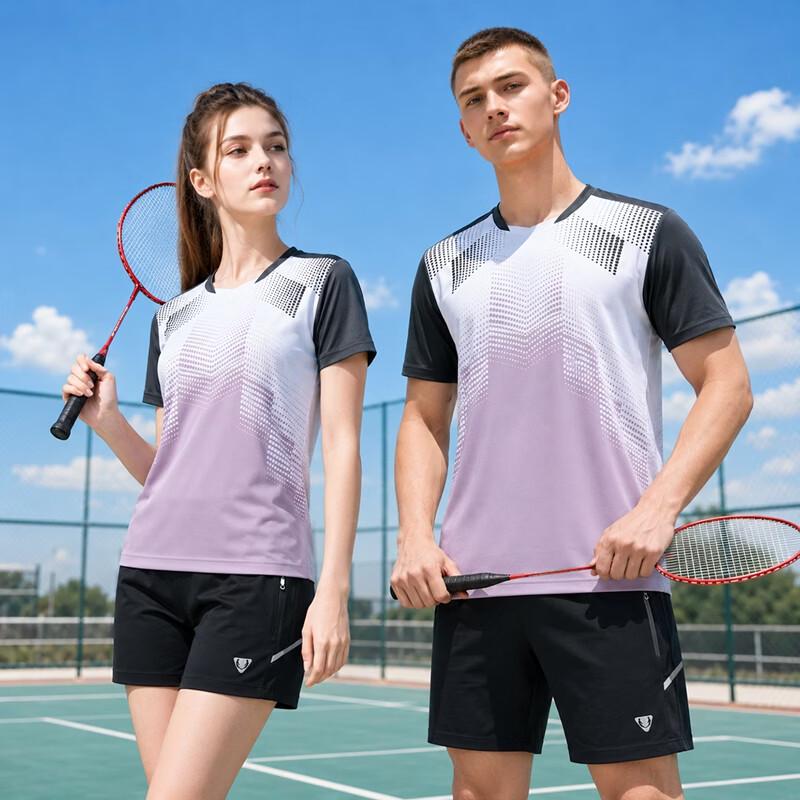 CENPIN Unisex Quick-Dry Breathable Sports T-Shirt M