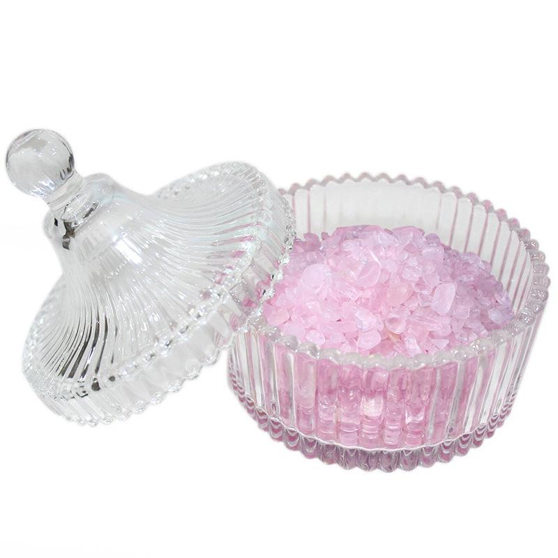 Natural White Crystal Stone Purification Bowl for Jewelry Storage