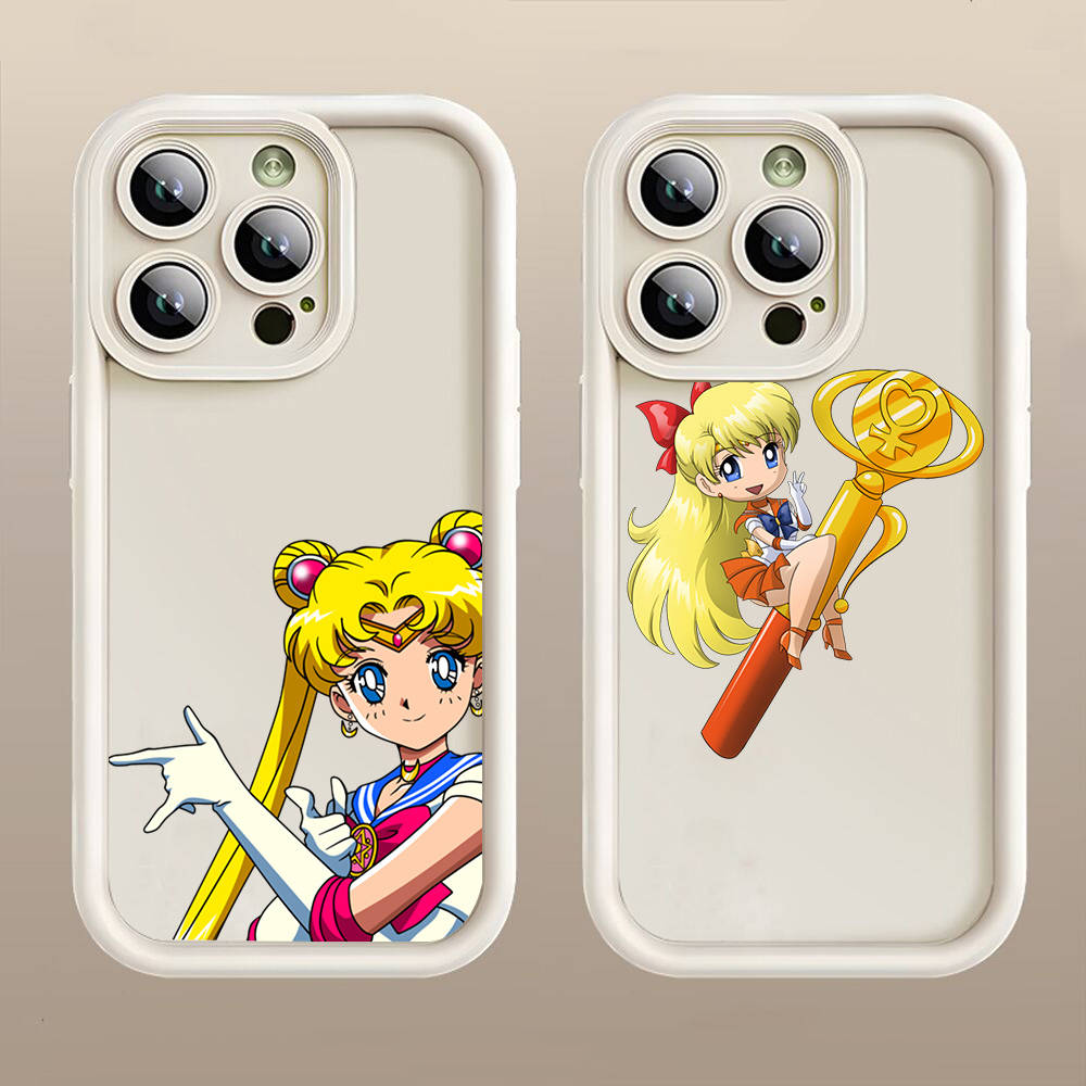 D-41 Cute Sailor Moon  Case for iPhone 15 14 13 12 8 Plus Samsung S24 S23 Ultra A04S A05S Huawei P40 P50 P60 Nova 11 Pro Max OPPO A17K Reno 10