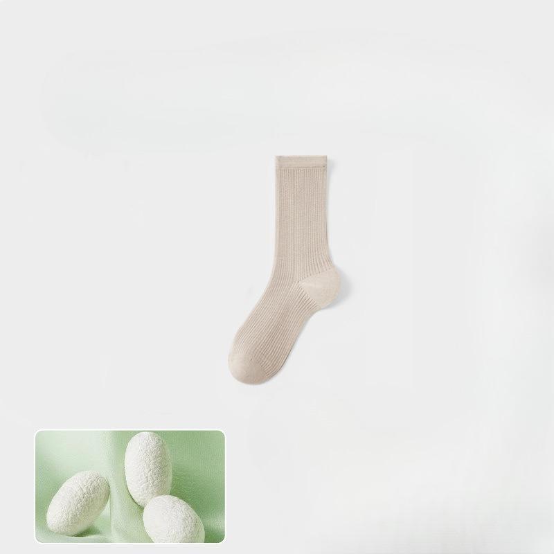 Summer Thin Socks - Antibacterial Mesh Breathable Silk-spun Pile Socks Without Bones