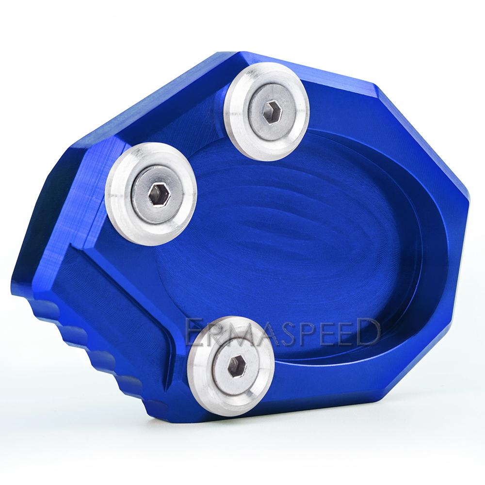 For VS650 Motorcycle Accessories CNC Motorcycle Kickstand Extender Foot Side Stand Extension Pad Support