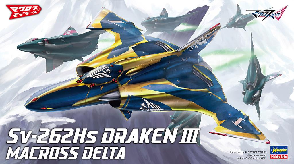 Hasegawa Macross Series Macross Delta Sv-262Hs Draken III Keith Aero Windermere 172 Scale Plastic Model Kit 28