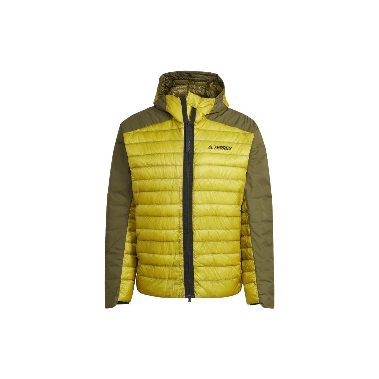 adidas Terrex MYSHELTER Down Hooded Jacket Green Men s HH9215 M