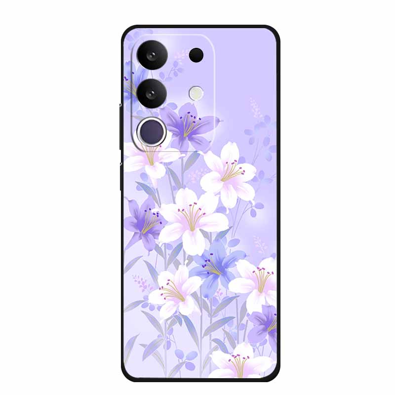 Phone Case For Vivo T4x 5G Y300T 2025 Case 6.72" Black Silicone TPU Soft Back Cover For Vivo Y29 4G Cases Y 29 Coque Funda Para