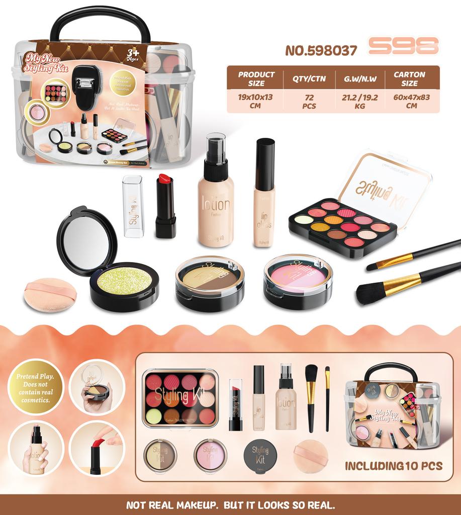 Children'S Makeup Nail Polish Lipstick Girl Makeup Toy Boxed Girl Cosmetics Makeup Box