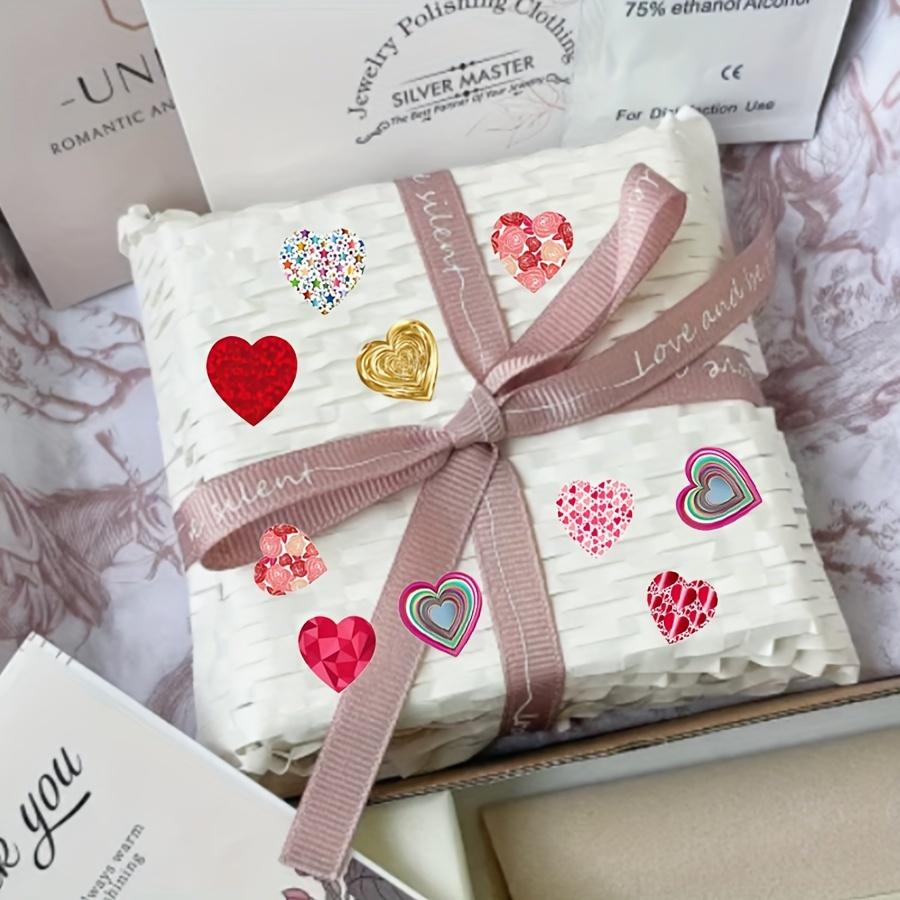 500pcs/roll - Pink Love Stickers, Heart-shaped Stickers, Love Labels for Valentine's Day, Mother's Day Weddings, Envelope Gift Packaging Decorations