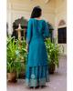 Indian Designer Party Wear Salwar Suit Palazzo Set Women Bollywood Chinon Silk Salwar Kameez