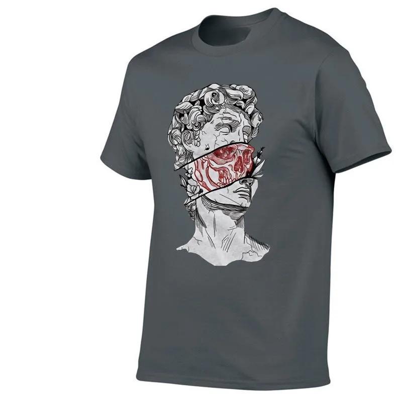100 pure cotton Tshirt suitable for both Unisex and Unisex fun and trendy David statue creative printing suitable for daily use