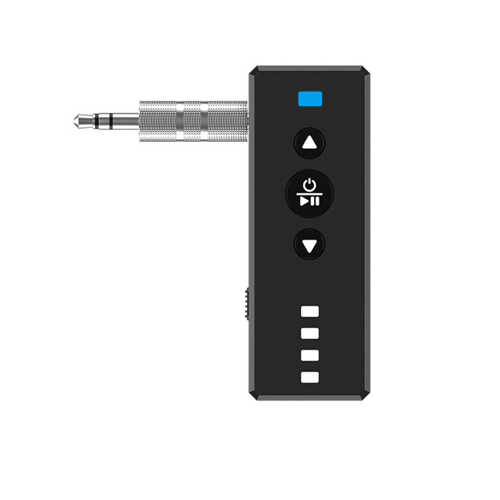 Portable Sound Adapter with Microphone Car Sound Connector Low Latency Wireless Transmitter for Music Streaming Vehicle