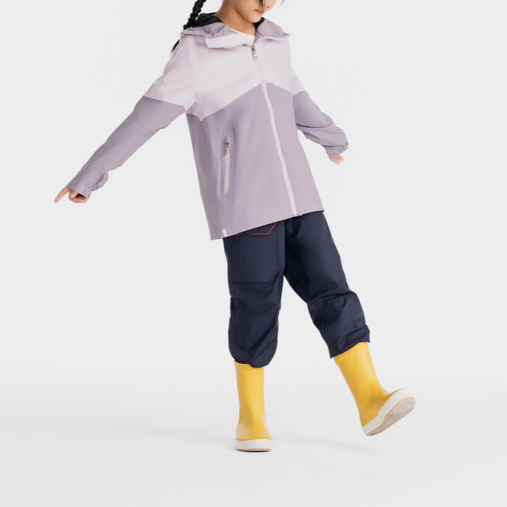 DECATHLON TRIBORD SAILING 100 Hooded Zipper Long Sleeve Jacket Purple Junior