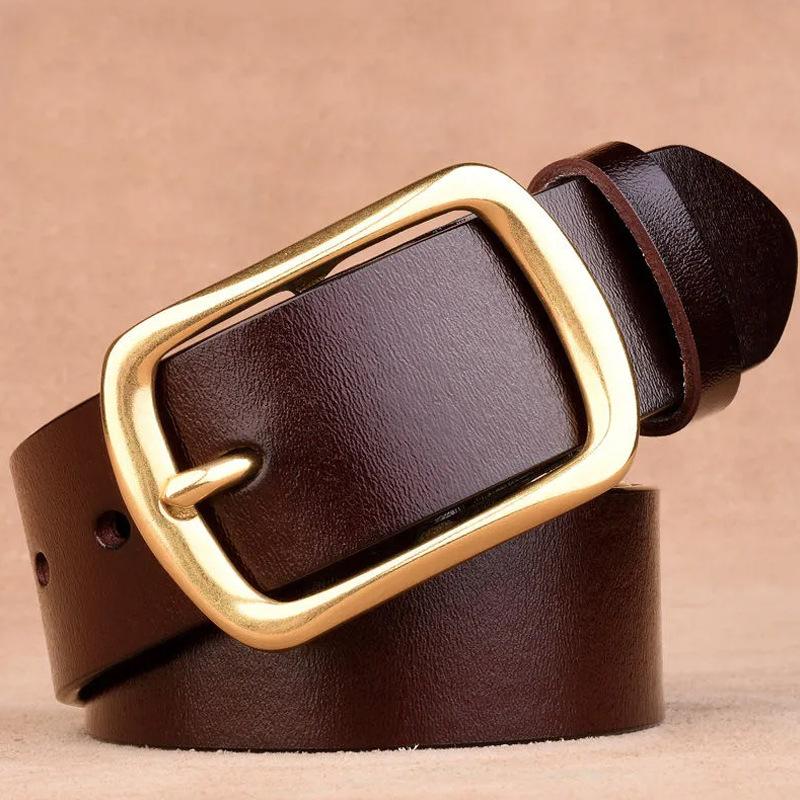 New Belt for Men's Trendy Versatile High-end Belt for Youth Retro Pu Leather Pin Buckle Jeans Belt