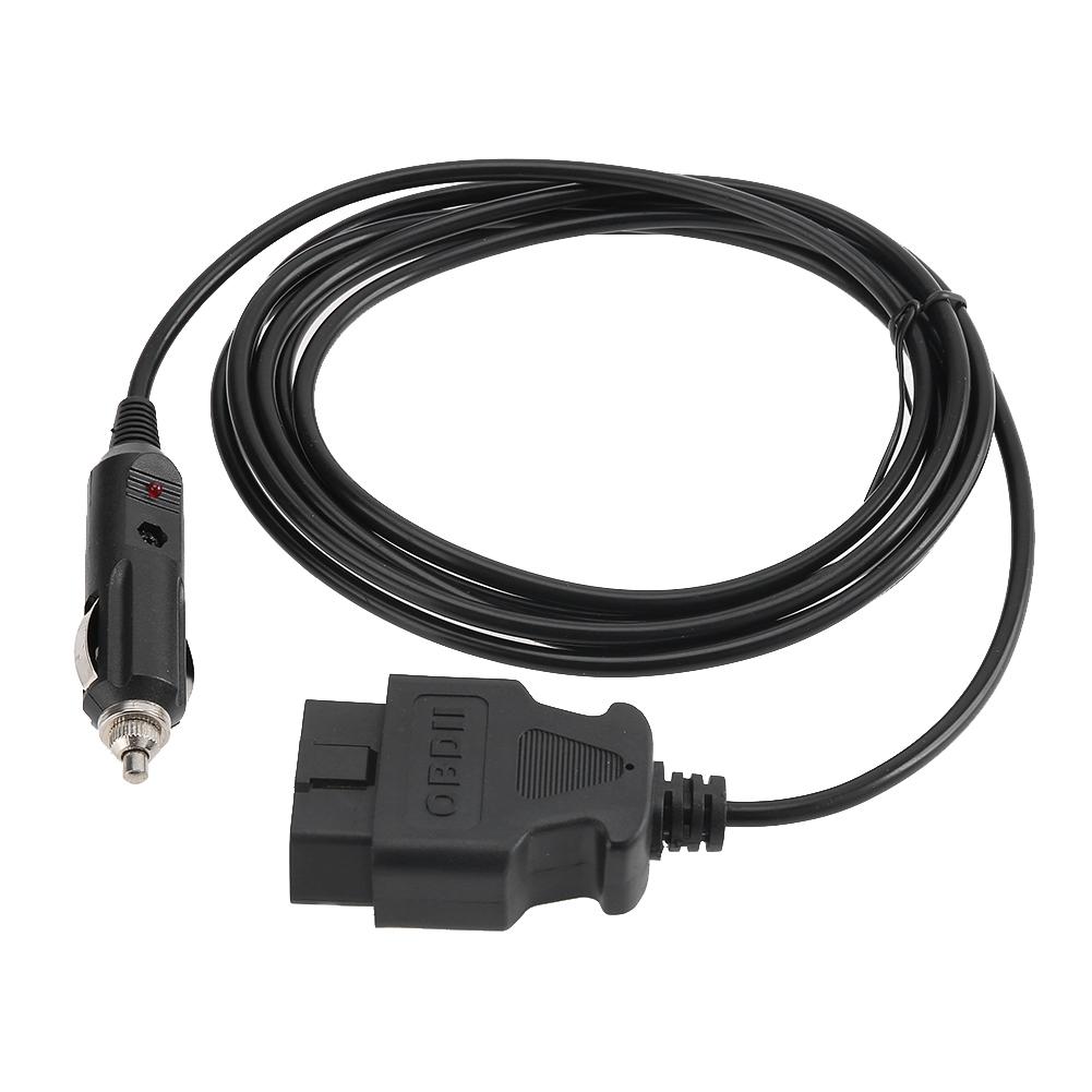 OBD II Vehicle ECU Emergency 12V Power Supply Cable Memory Saver with Clip