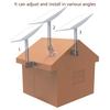 Satellite Mounting Kit Wall Mount for Starlink Gen 2 L Mount Bracket Mount Bracket for Eave Roof Wall Installation