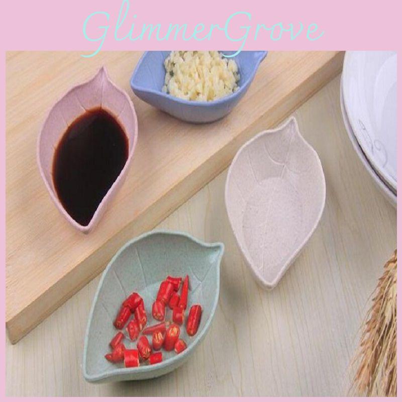 Eco-friendly Wheat Straw Sauce Dish Featuring Stylish Colors For Seasonings And Dips
