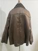 Women's European and American Autumn/Winter Loose Fur-Lined Warm Jacket with Lapel - Trendy Fashion Coat