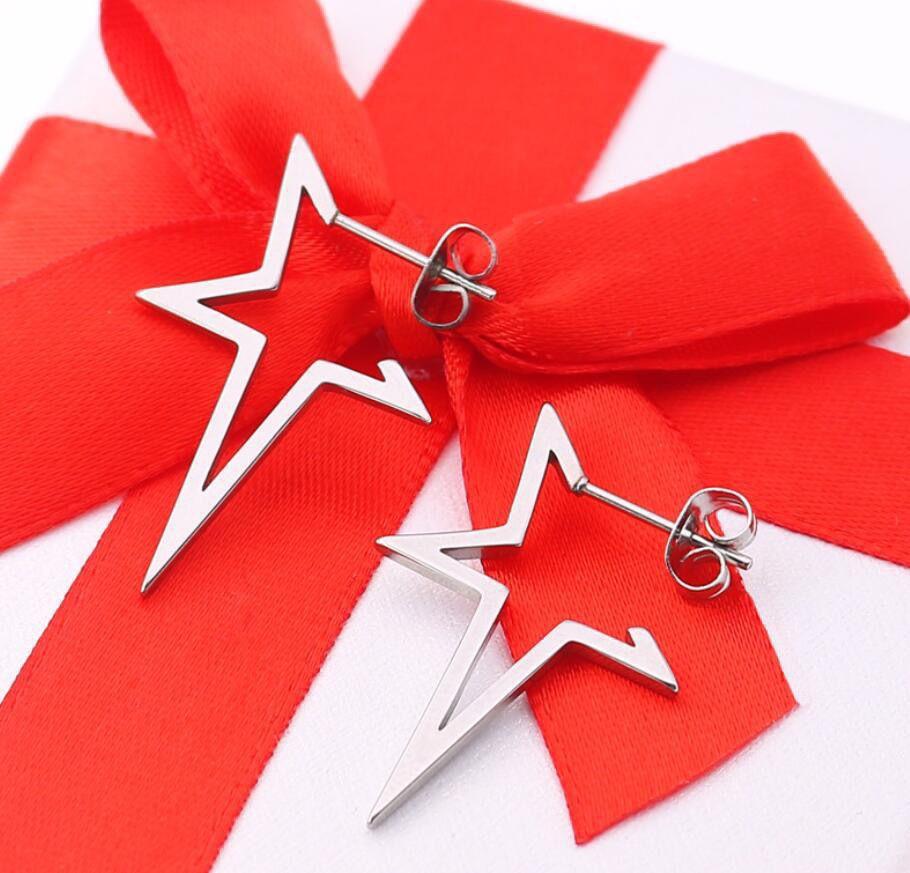 Retro Geometric Minimalist Earrings For Women, Fashionable Pentagonal Star Earrings, Versatile And Stylish Earrings For Daily Use