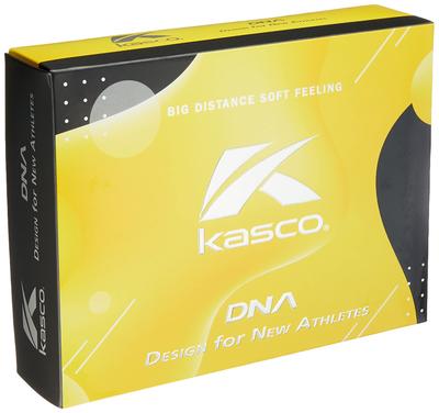 Kasco DNA Golf Dozen 2-Piece Balls, Yellow,