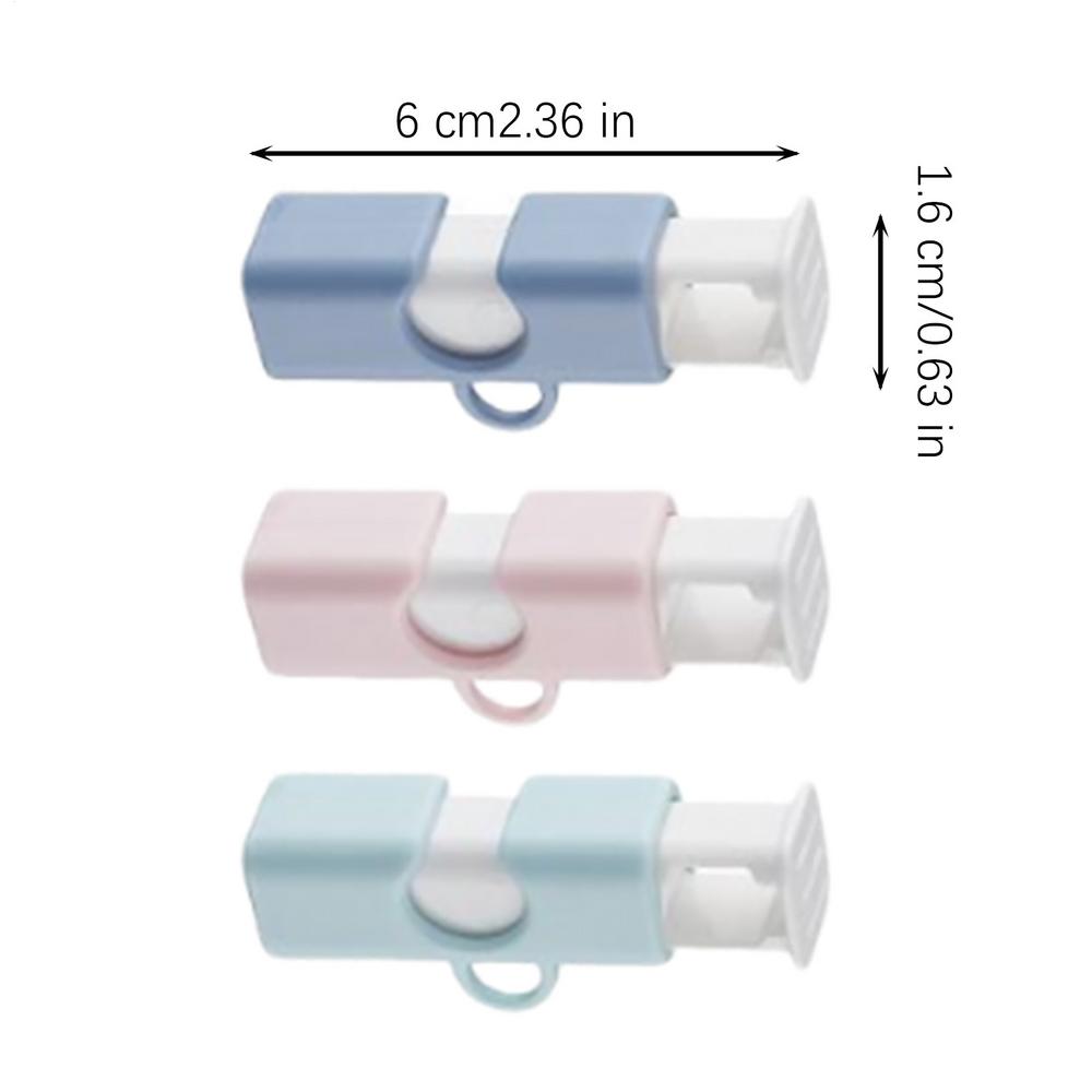 

3Pcs Reusable Food Sealing Clips Bread Storage Bag Clips For Snack Wrap Bags Spring Clamp Kitchen Organization Sealing Clamp