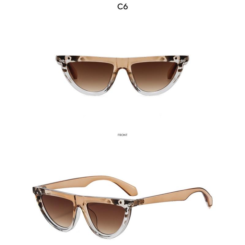Women's sunglasses - unisex fashion half-moon cat eye sunglasses