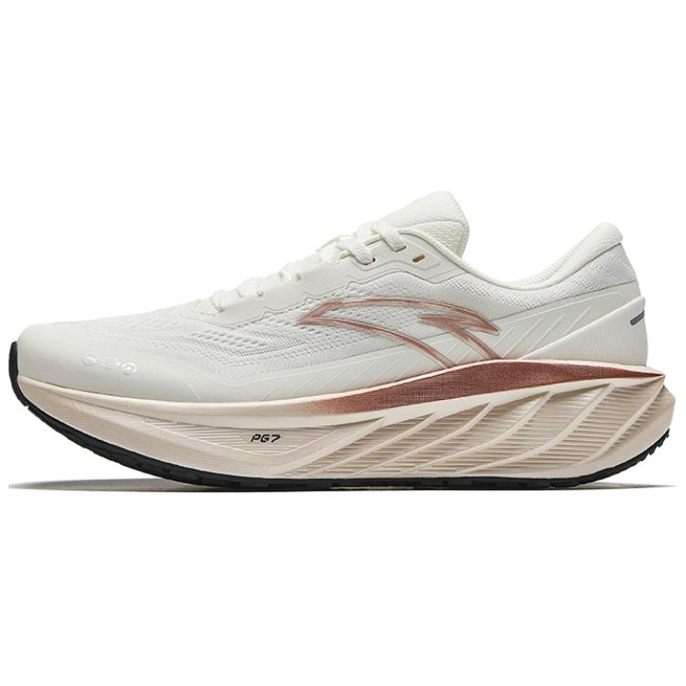 

Anta Yuntu PG7 Comfortable Fit Non-Slip Wear-Resistant Low-Top Casual Running Shoes Women Sneaker White Brown 122445504-3 37.5